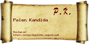 Palen Kandida névjegykártya